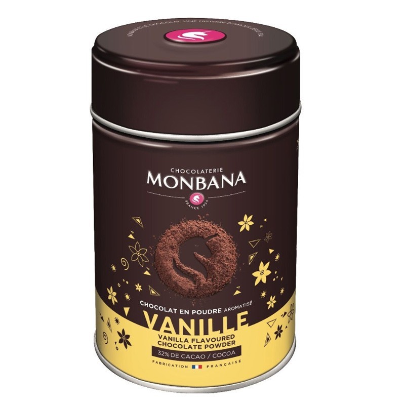 Vanille - Chocolat en poudre arômatisé  250g Monbana