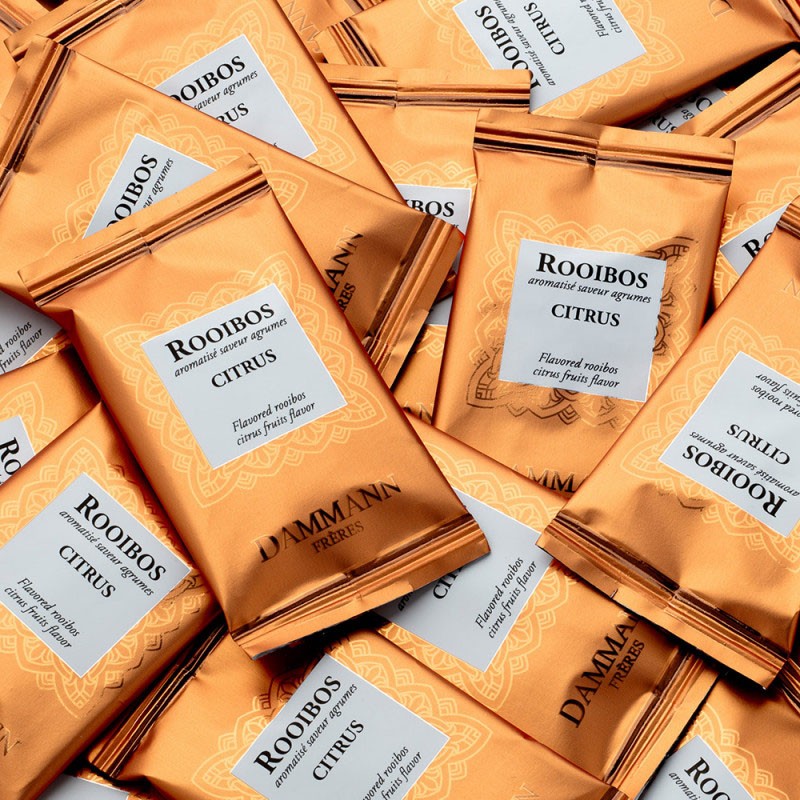 Rooibos Vanille – Boite 24 sachets suremballés Dammann