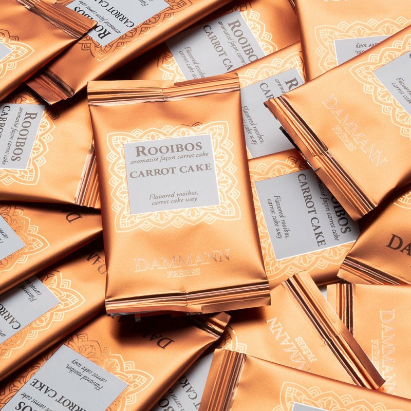 Rooibos Carrot Cake – Boite 24 sachets suremballés Dammann