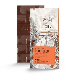 Riachuelo noir 70% bio - Tablette de Chocolat noir Cluizel