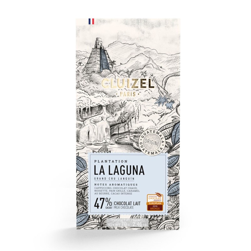 La Laguna Lait 47% 70g - Tablette de Chocolat au Lait Cluizel