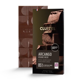 Arcango Grand Noir 85% 70g - Tablette de chocolat noir Cluizel