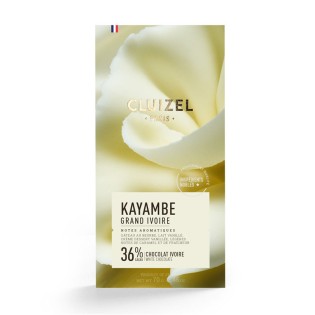 Kayambe Ivoire 70g - Tablette de Chocolat blanc Cluizel