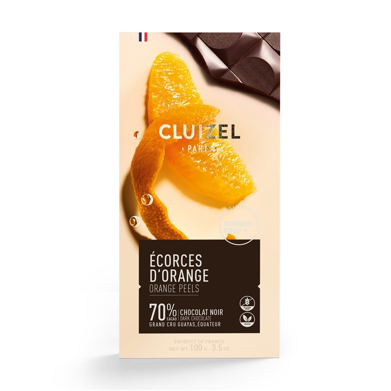 Chocolat Vegan Noir 72% - Orange Confite et Cardamome