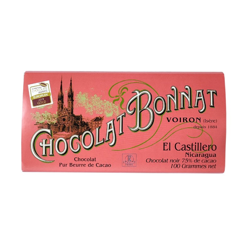 El Castillero  75% - Tablette de chocolat noir 100g Bonnat