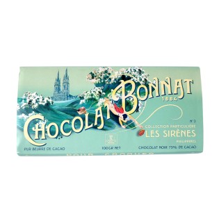 Les Sirènes 75% - Tablette de chocolat noir 100g Bonnat