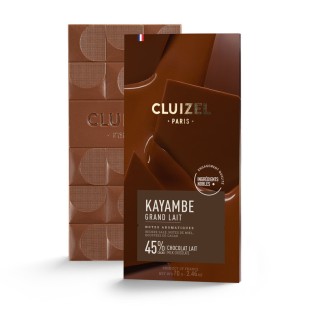 Kayambe Grand Lait 45% 70g - Tablette de chocolat au lait Cluizel