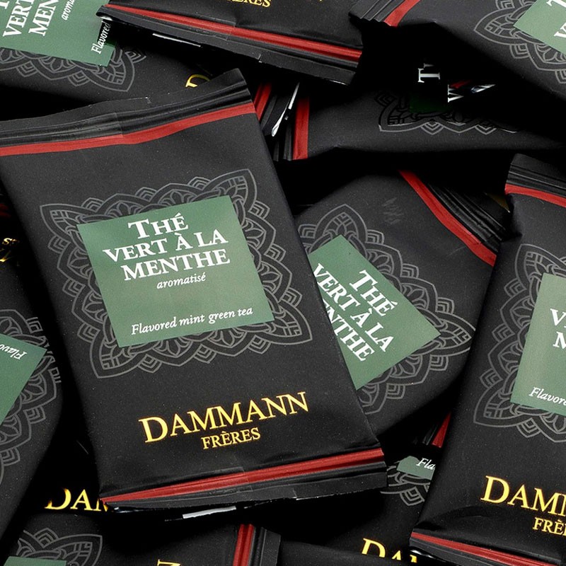 Thé vert à la menthe Minty Tea en sachet suremballé - Dammann frères