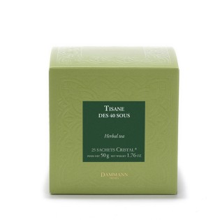 Tisane des 40 Sous - Boîte 25 sachets cristal infusion Dammann