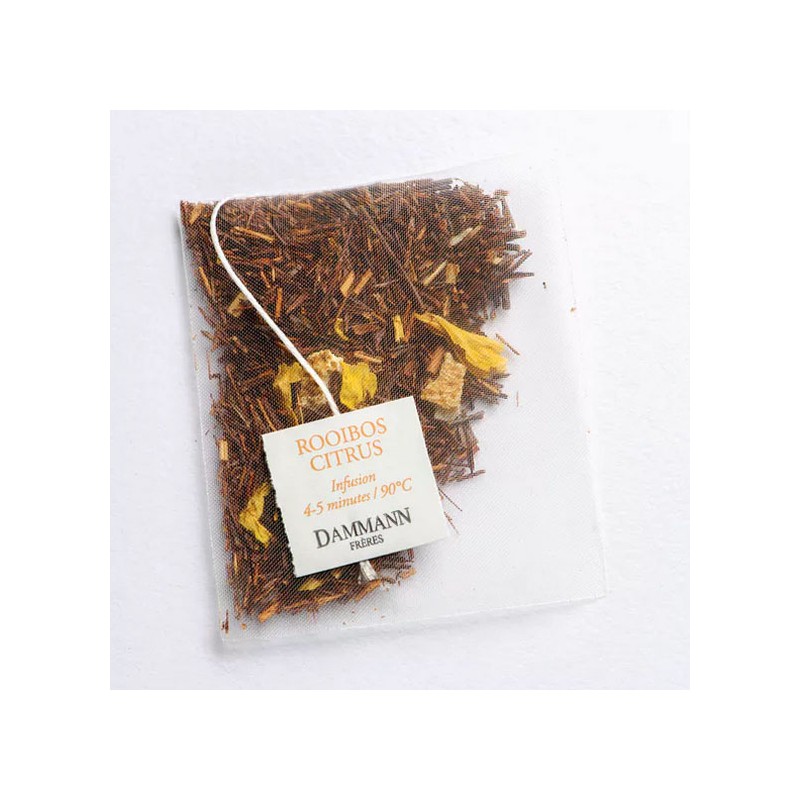 Rooibos Citrus - Boite 25 sachets cristal Dammann