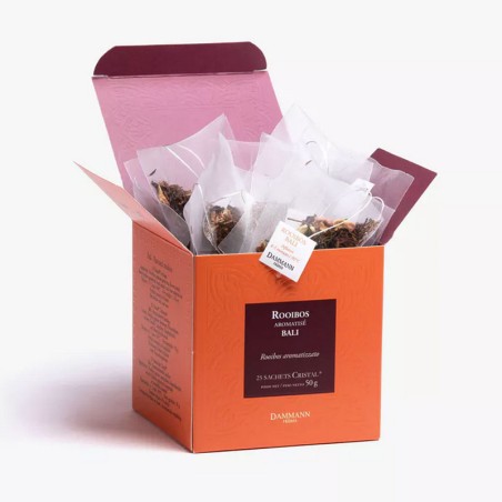 DAMMANN FRERES - CARCADET SAMBA Fruit Infusion - 24 Wrapped Crystal Tea Bags