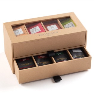 7J/7 - Coffret Tiroir 56 sachets de thés et infusions aromatisés Dammann