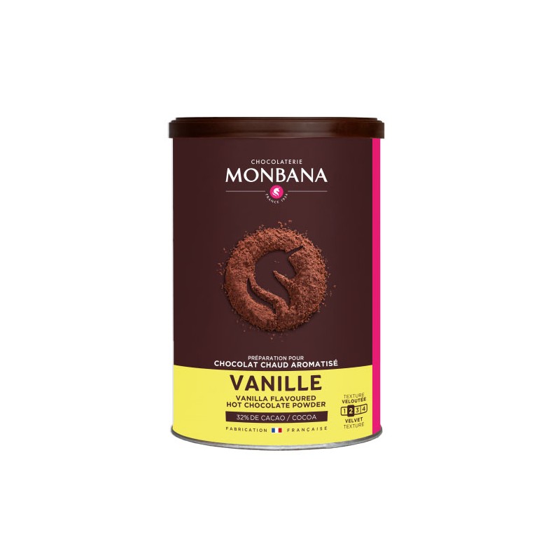 Vanille - Chocolat en poudre arômatisé  250g Monbana