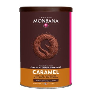 Caramel - Chocolat en poudre arômatisé  250g Monbana