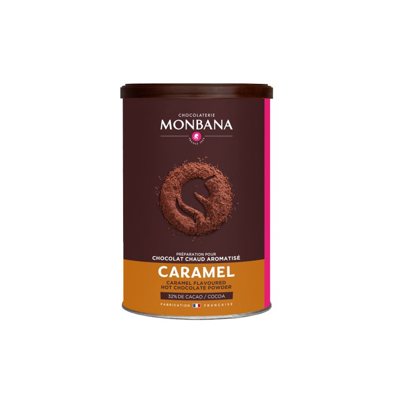 Caramel - Chocolat en poudre arômatisé  250g Monbana
