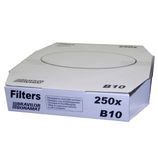 Carton 250 Filtre rond 244mm percolateur B10 - BRAVILOR