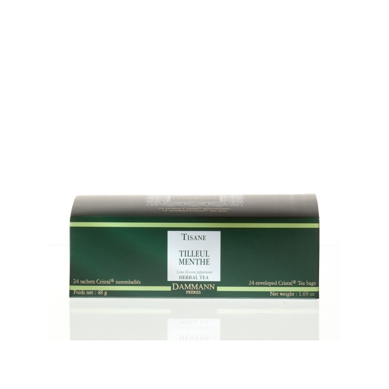 Tilleul Menthe - 24 sachets Cristal suremballés Dammann